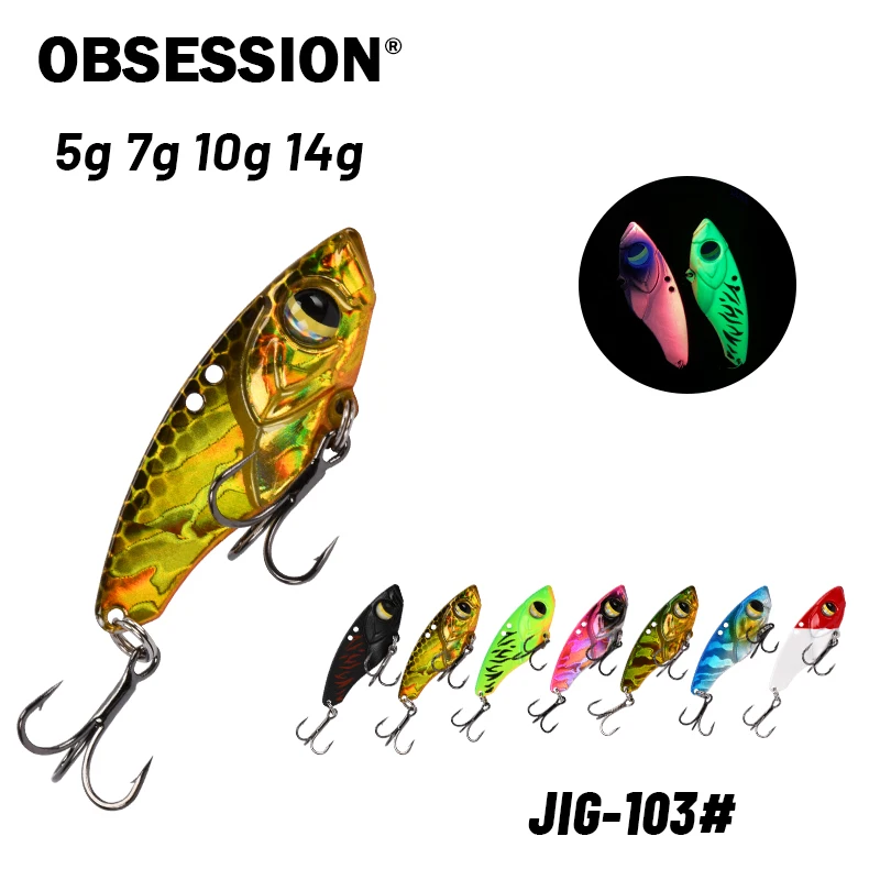 OBSESSION J103 - Micro Cuchara Vibratoria Metal VIB con anzuelos