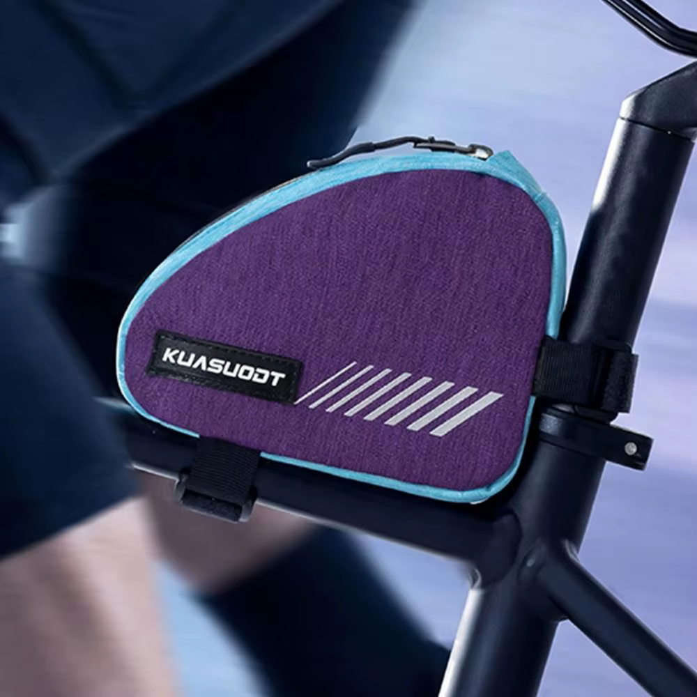 Bolsa triangular impermeable para cuadro de bicicleta reflectante - imagen 4