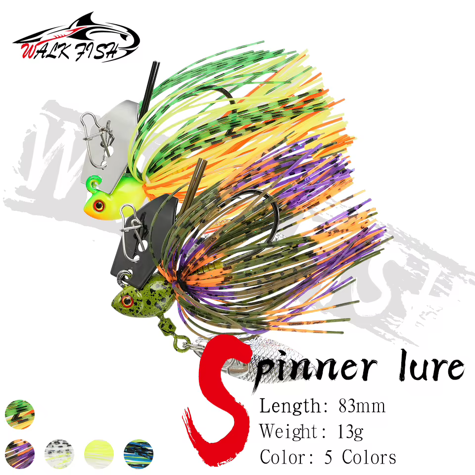 Walk Fish Jig Giratorio – Señuelo con barba y placa para trucha de mar