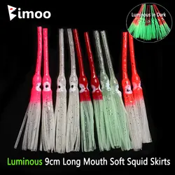 Bimoo Sabiki luminoso 9cm – Falda de calamar para anguila