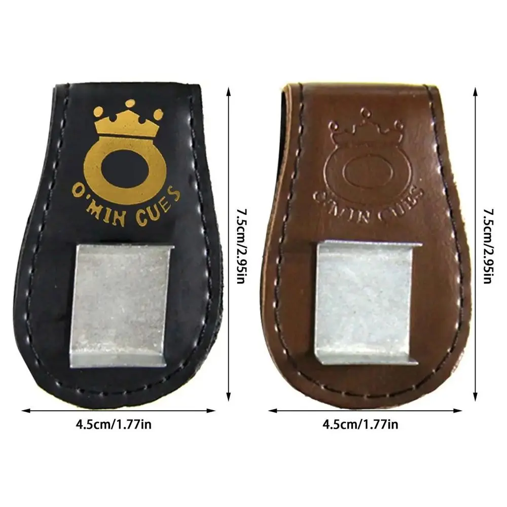 Bolsa de tiza para billar con detalle del material PU