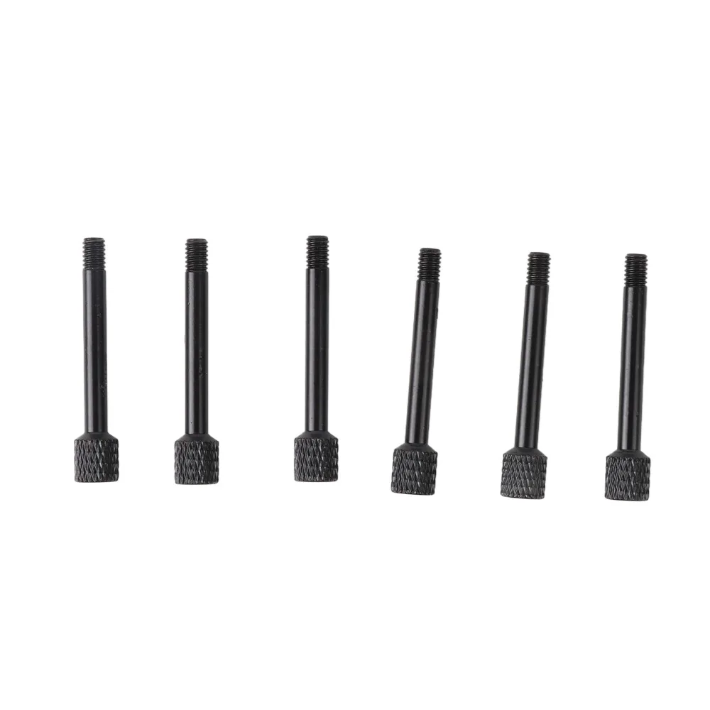 Tornillos puente de guitarra bloqueo cuerdas negras metal