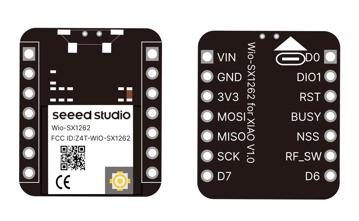 Pinout del Wio-SX1262