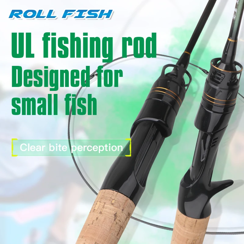 Caña ultraligera ROLLFISH UL Minnow de carbono para trucha y panfish - imagen 3
