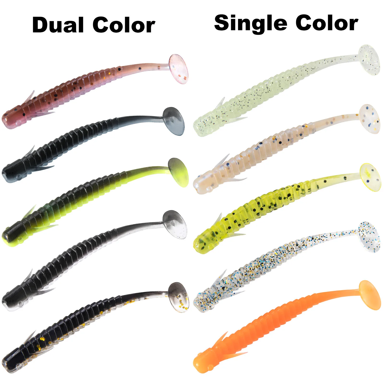 Swimbait paddle tail vinilo para lubina