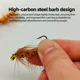 Señuelo flotante oruga de espuma biónica: anzuelo acero carbono - imagen 3