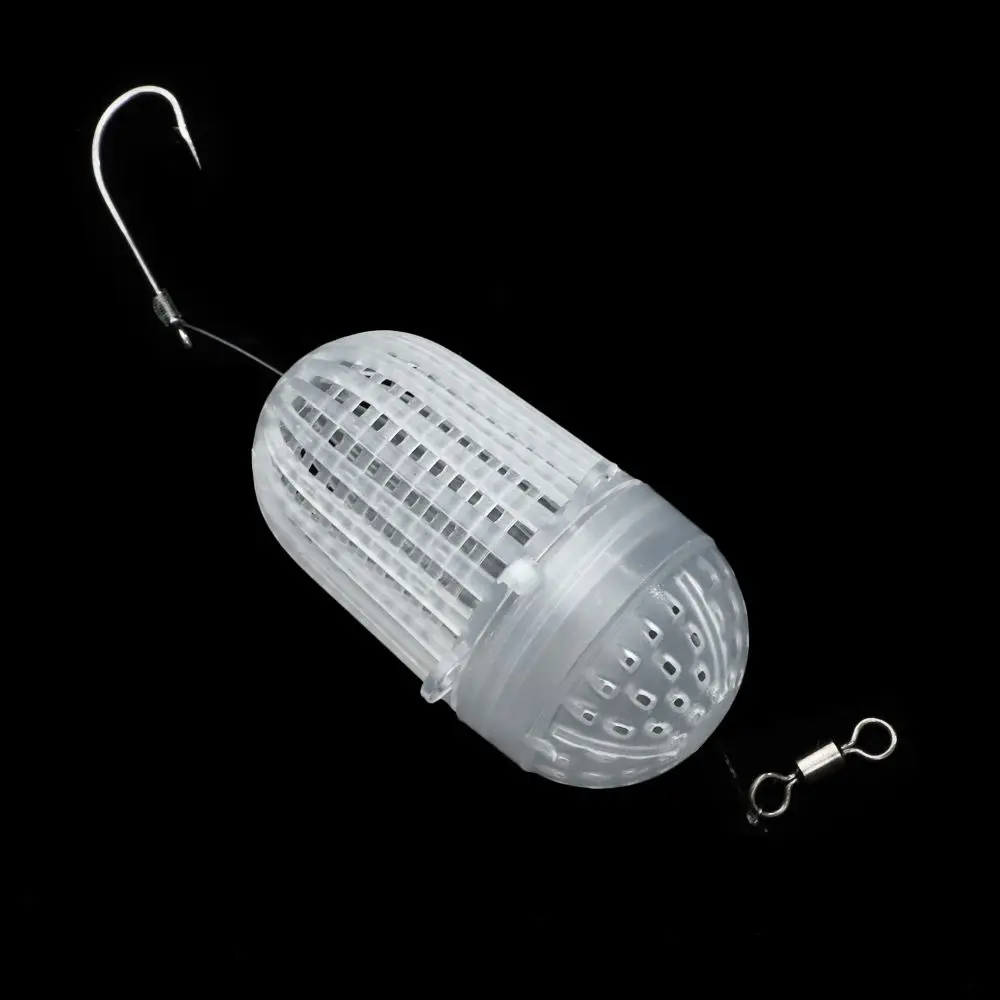 Alimentador jaula en línea duradero para pesca de carpa y cebo