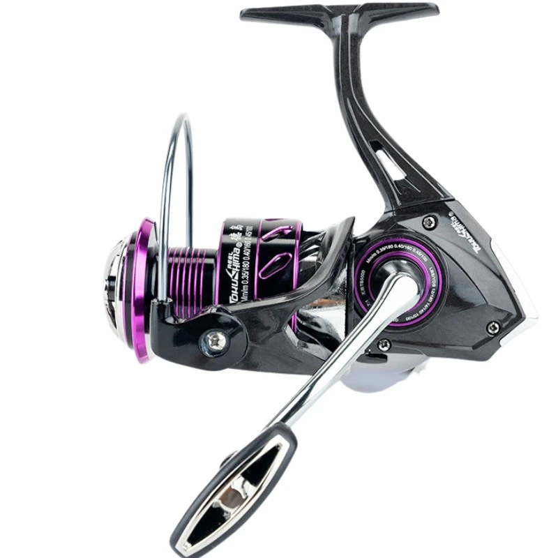 Carrete de pesca carbono con bobina poco profunda para mar salado - imagen 3