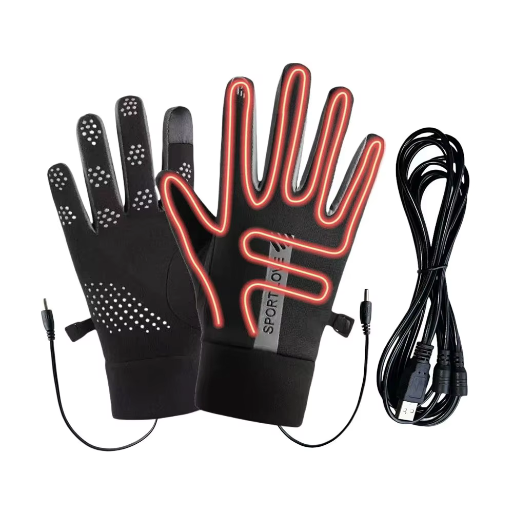 Guantes térmicos USB recargables para pesca – Impermeables y táctiles