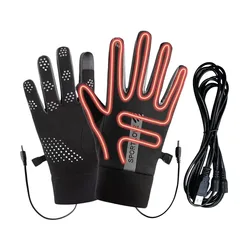 Guantes térmicos USB recargables para pesca – Impermeables y táctiles