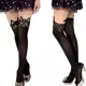 Calcetines largos con estampado de gato – Medium hasta el muslo, diseño veraniego