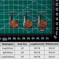 Anzuelos Jig Head Ponderados para Swimbait – Lubina y Trucha