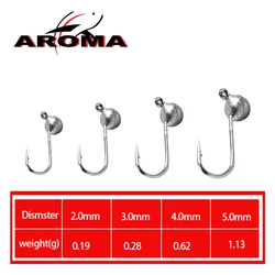 Hayabusa Cabeza de plantilla Jig Head de tungsteno para hielo