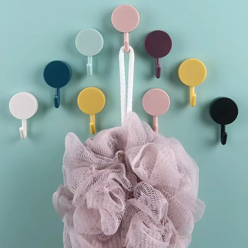 Gancho de pared adhesivo sin perforaciones para llaves y baño - imagen 4