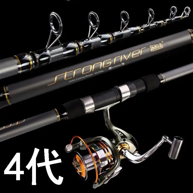 Caña de pescar ZZ92 STRONG RIVER XH carbono potente y rápida