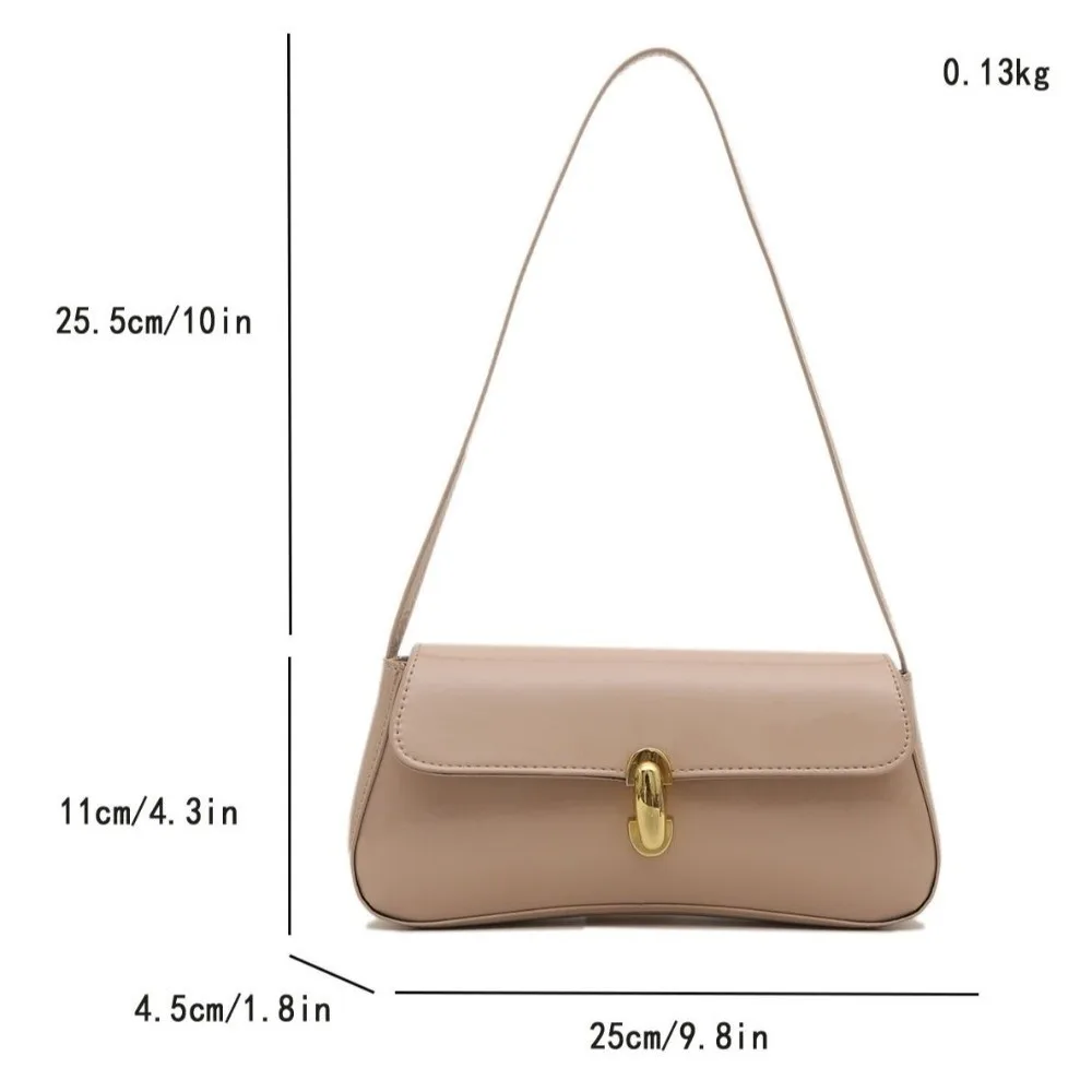 Bolso tote vintage de PU con hebilla – gran capacidad - imagen 5