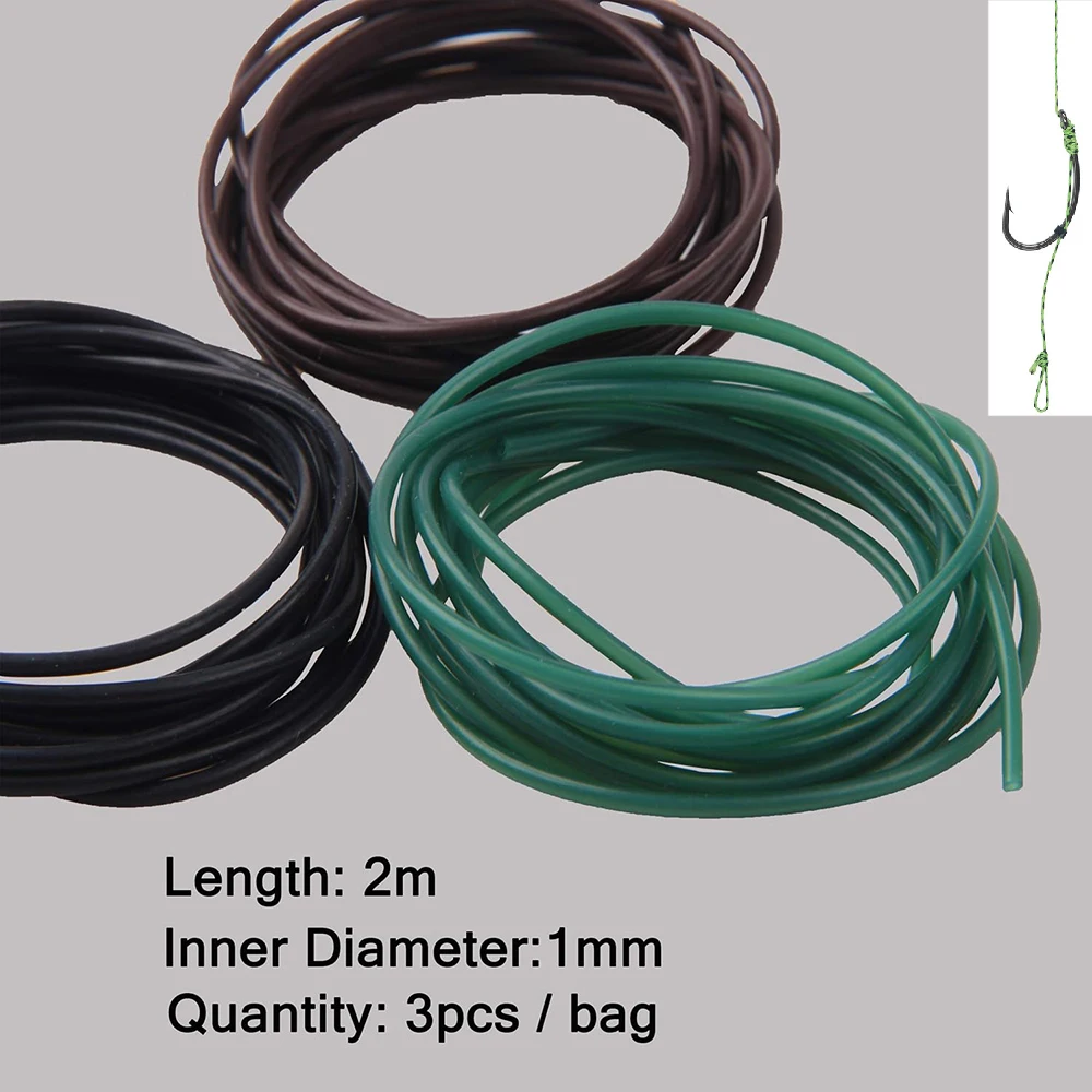 Funda de silicona para cañas de carpa con pelo preadherido - imagen 2