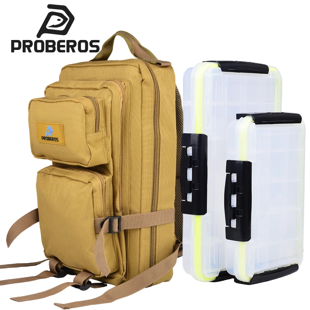 Proberos mochila de pesca ligera con gran bolsa para aparejos - imagen 4