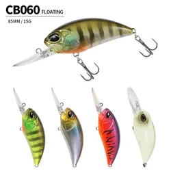 Crankbait flotante de superficie para carpa y depredadores