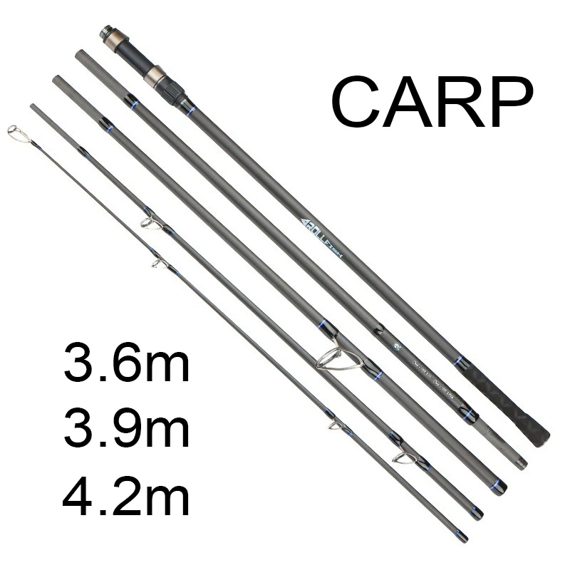 Caña surfcasting spinning de carbono SK, rigidez para carpas - imagen 3