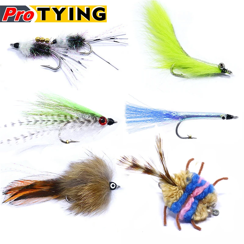 Señuelo mosca salada baitfish y crayfish para lubina, bonefish - imagen 3