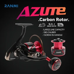 Carrete giratorio RANMI AZUTE para agua dulce y salada marina