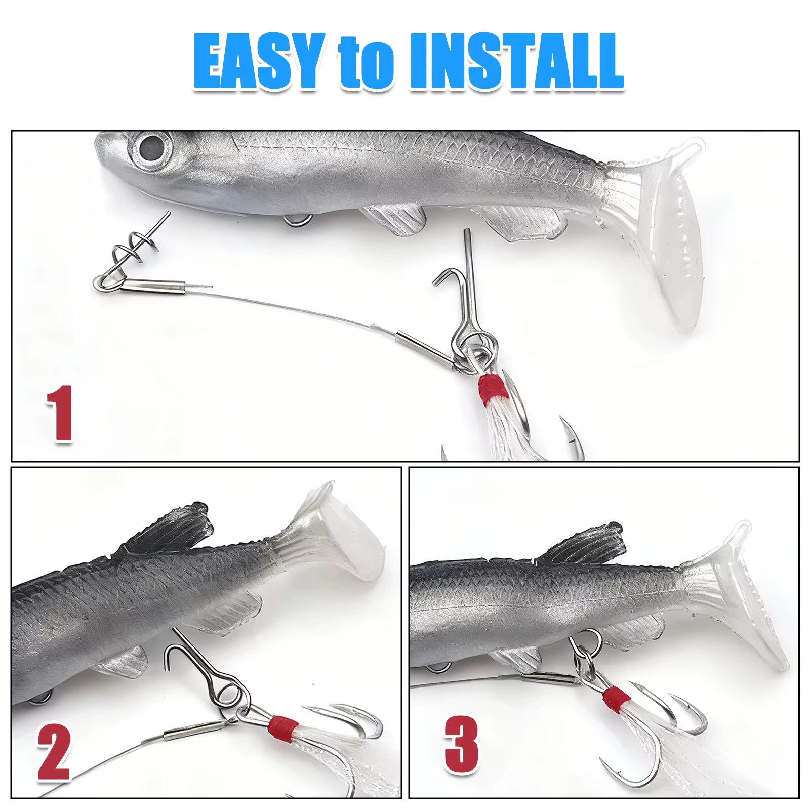 Pasadores Push-Lock FishTrip para vinilo – Conexión rápida sin nudos - imagen 4