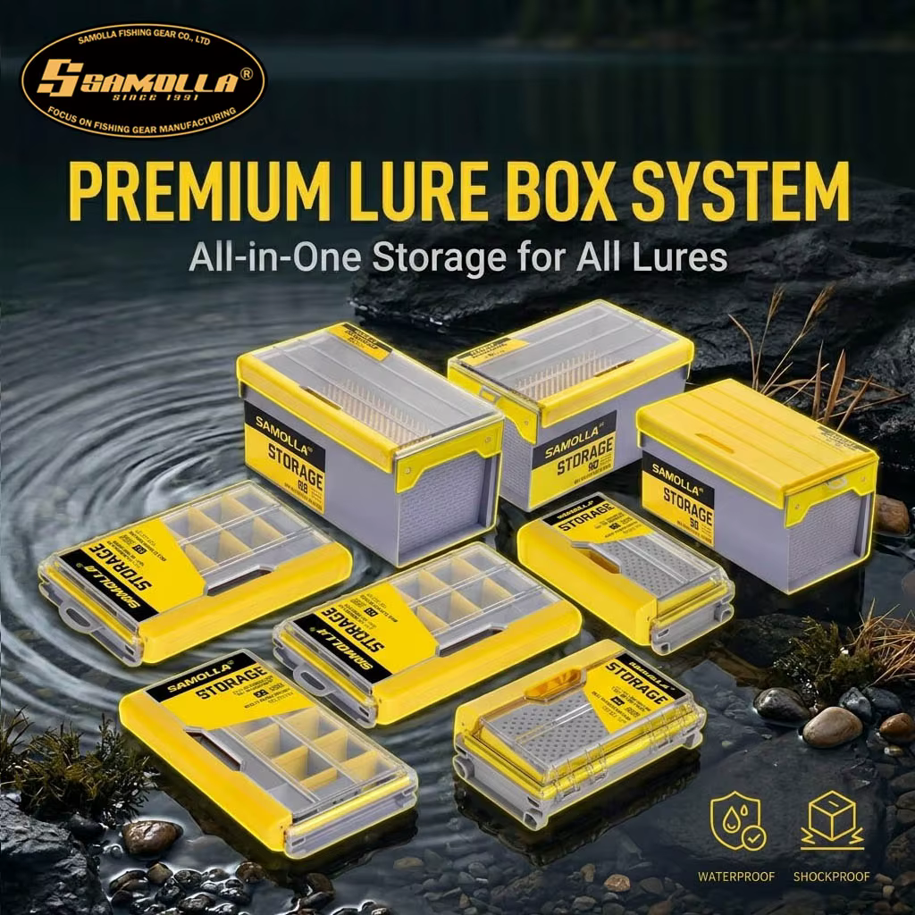 Caja de aparejos SAMOLLA – Organizador versátil para señuelos y cebo