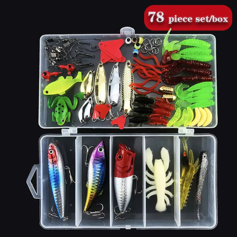 Set Wobbler Metal Duro – Señuelos Silicona Accesorios Pesca Verano - imagen 4