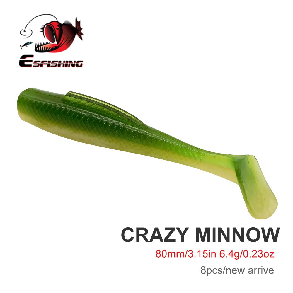 Crazy Minnow ESFISHING – Señuelo blando minnow agua salada - imagen 5