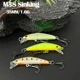 Señuelo Wobbler sinking minnow para trucha y lubina