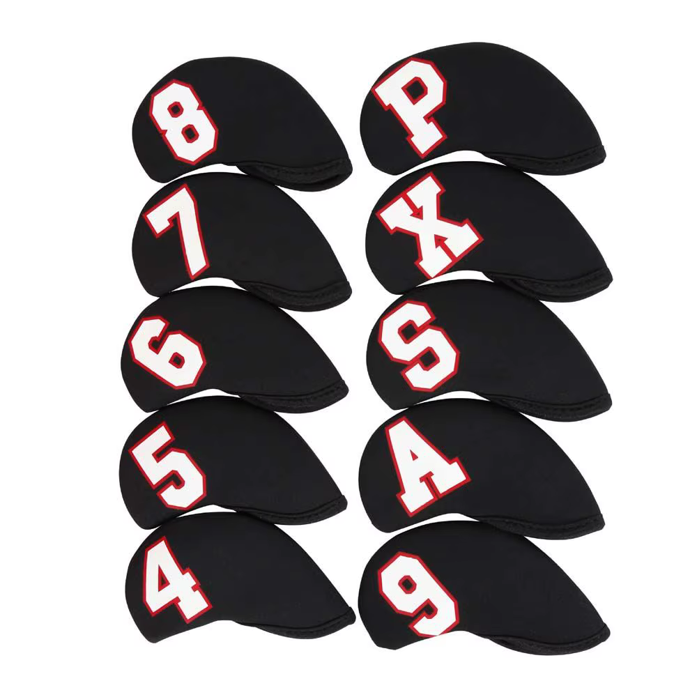 Juego de fundas para hierros de golf con diseño numerado