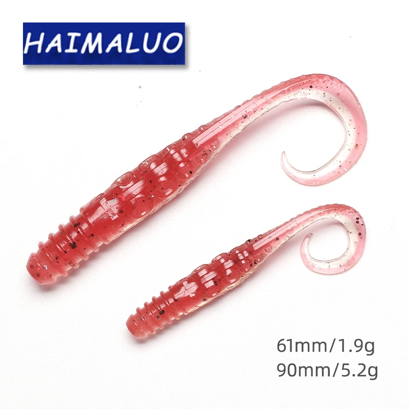 HAIMALUO Pulpo 90mm – Señuelo vinilo con cola realista - imagen 3