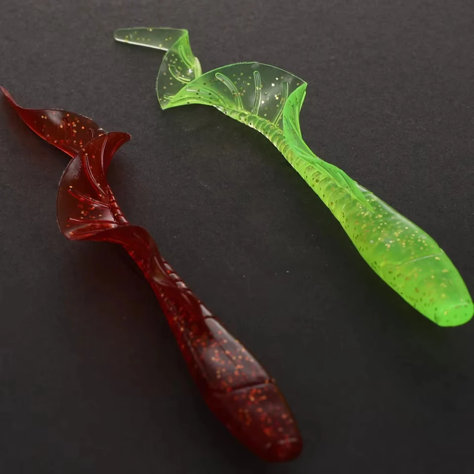 Señuelos de silicona WALK FISH – Gusanos suaves de cola larga realista - imagen 3