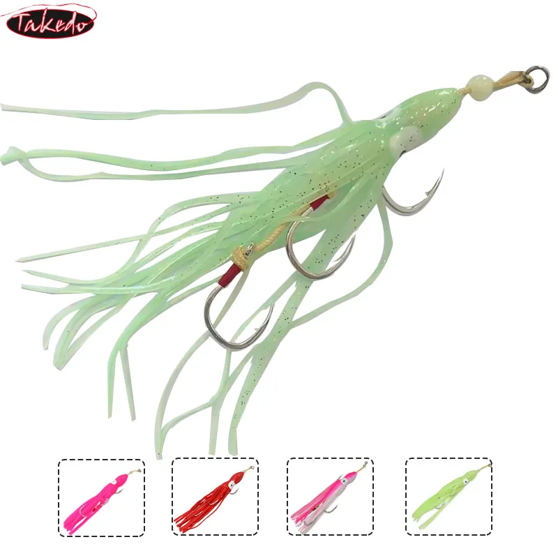 TAKEDO Glow Squid UV Octopus para atún en aguas profundas - imagen 3