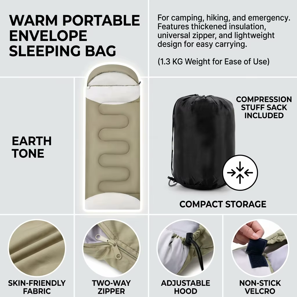 Saco de dormir térmico en bolsa de compresión - imagen 5