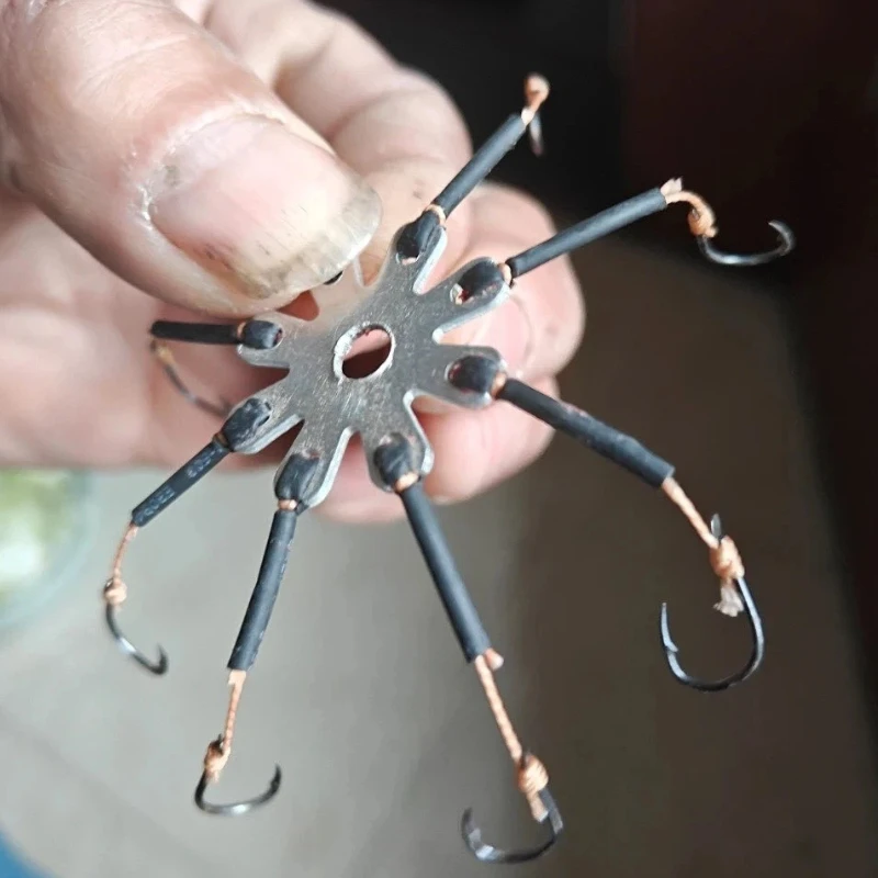 Anzuelos Iseama pulpo anti-enredos para cebo de vinilo - imagen 4