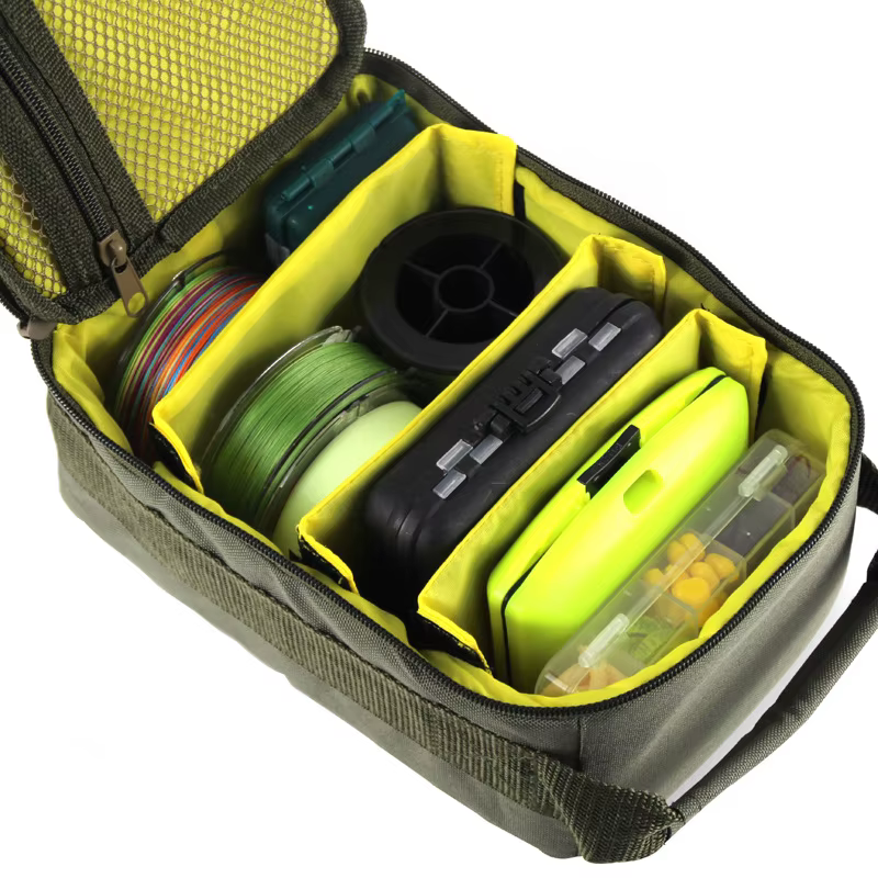 Bolsa pesca impermeable con divisores ajustables para baitcasting - imagen 3