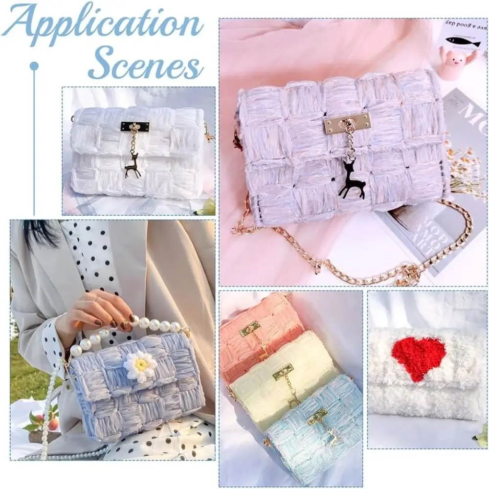 Kit red plástica tejida a mano para bolsos, accesorio práctico - imagen 3
