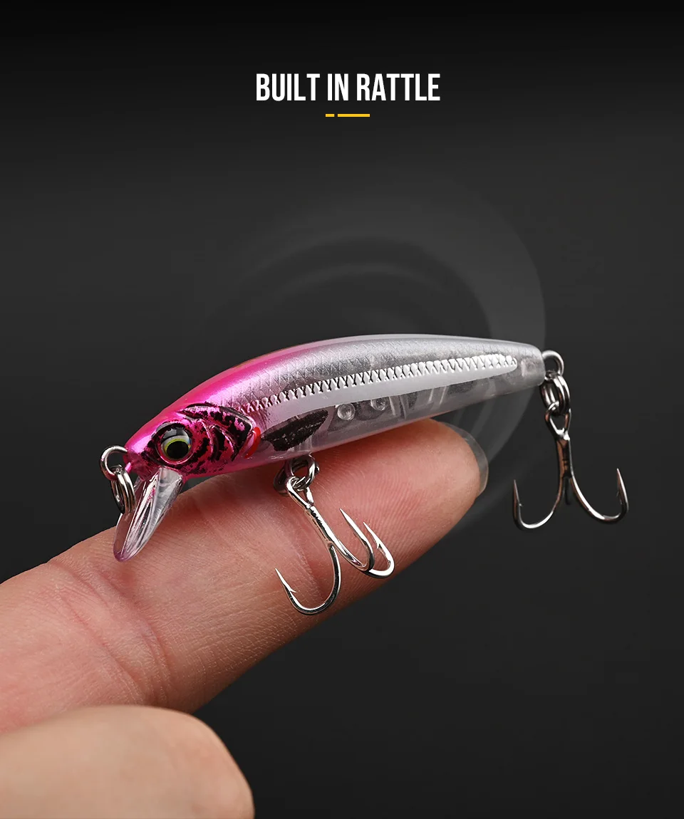 Detalle de la forma del wobbler BLUX Gravity Minnow