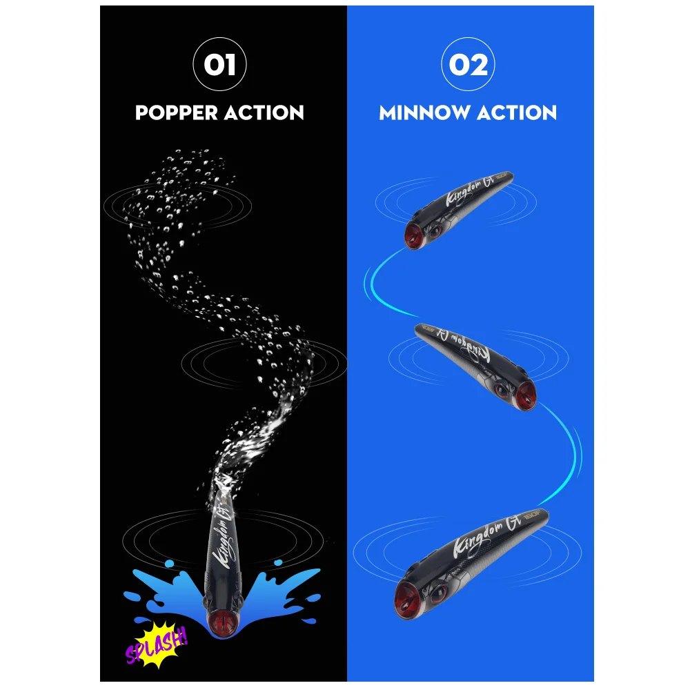 Kingdom Topwater Popper GT - Señuelo duro flotante 160mm - imagen 4