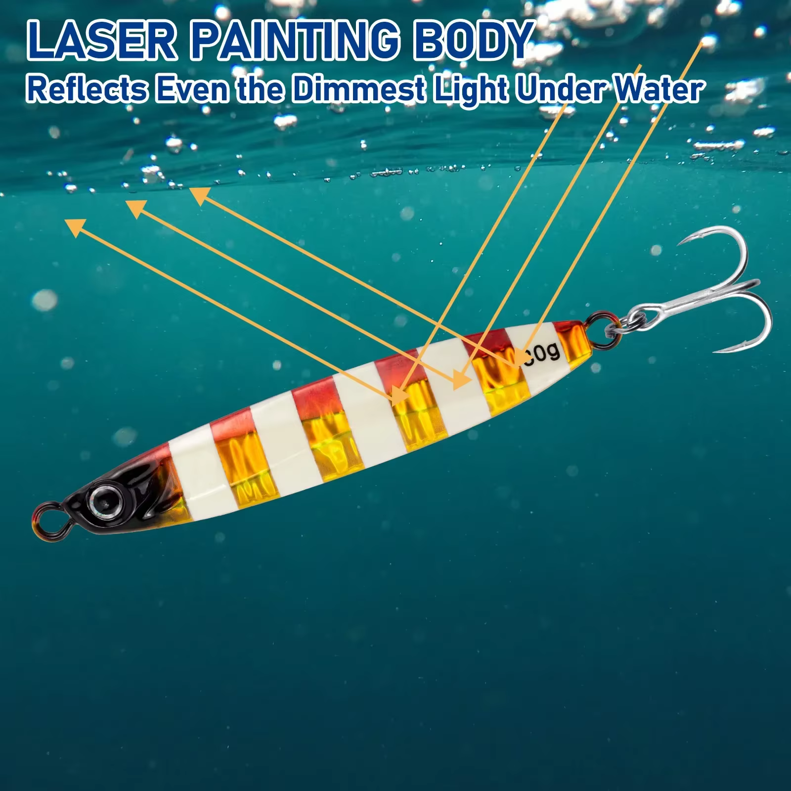 Señuelos jigging mar metal fundición larga para hundimiento rápido - imagen 5
