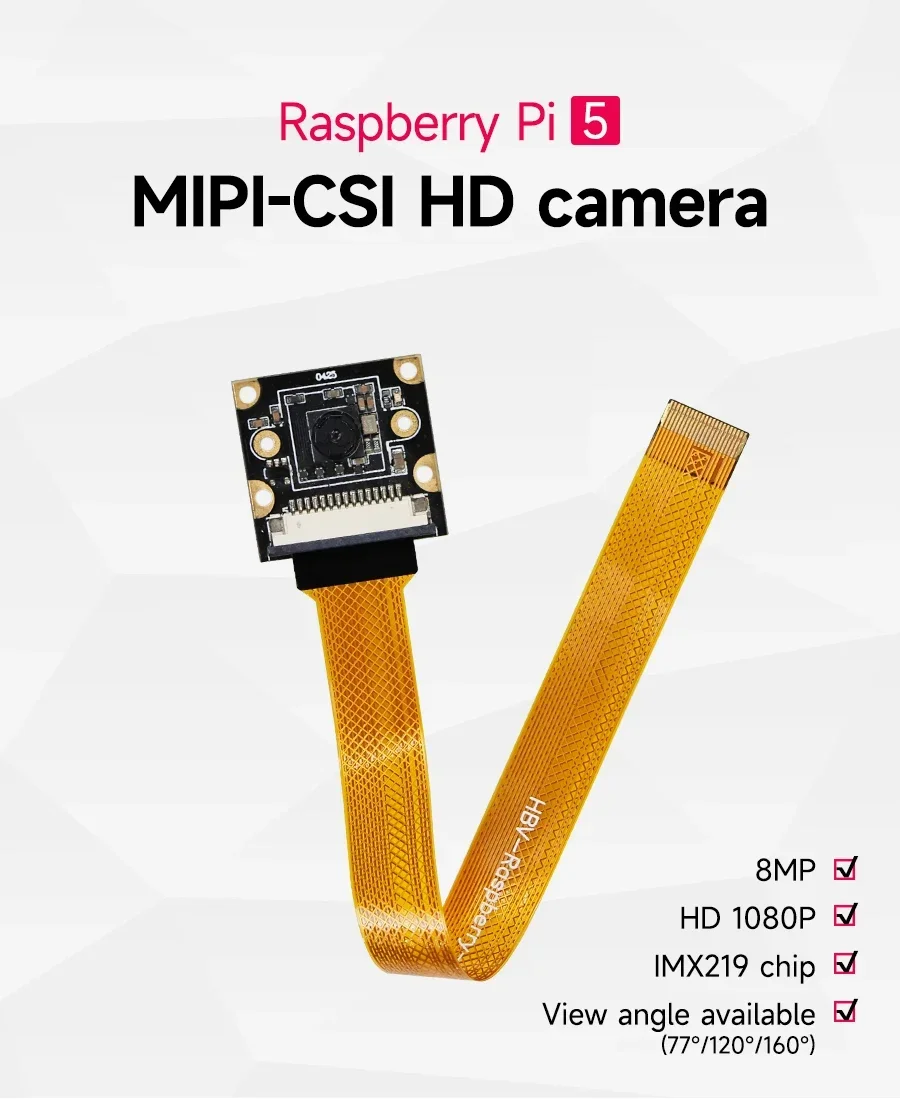 Módulo de cámara Raspberry Pi 5 con sensor IMX219