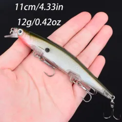 Swimbait Minnow hundible con anzuelo para lubina y lucio