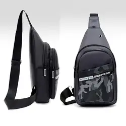 Bolso de Pecho Impermeable Oxford Gran Capacidad con Multibolsillos