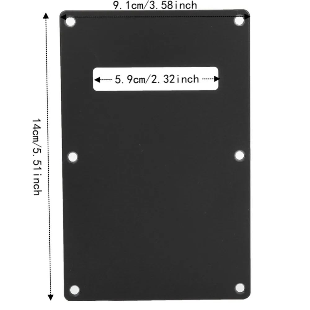 Pickguard de guitarra eléctrica de plástico negro y blanco - imagen 5