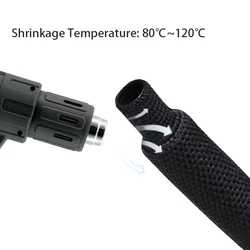 Fundas termocontraíbles trenzadas para cable de pesca, resistentes
