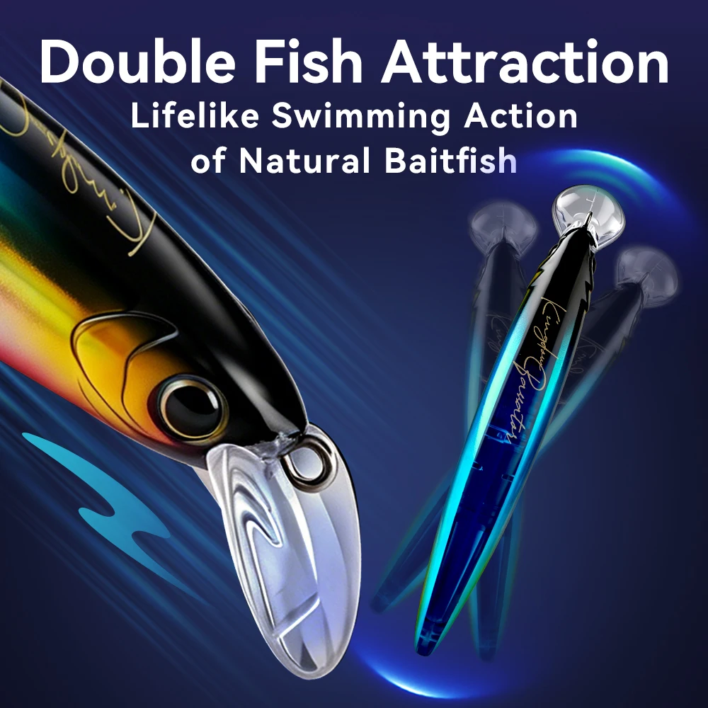 Kingdom Sinking Minnow Jerkbait – Señuelo de hundimiento para lucio - imagen 5