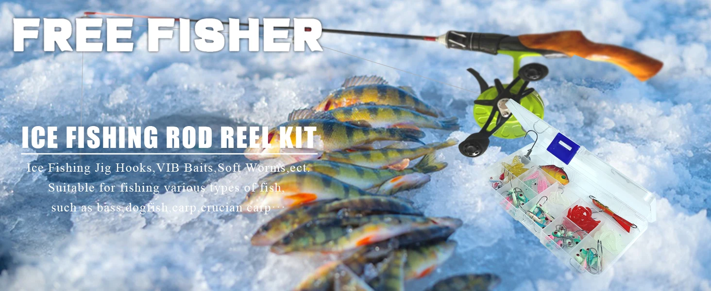 Combo de pesca en hielo FREE FISHER