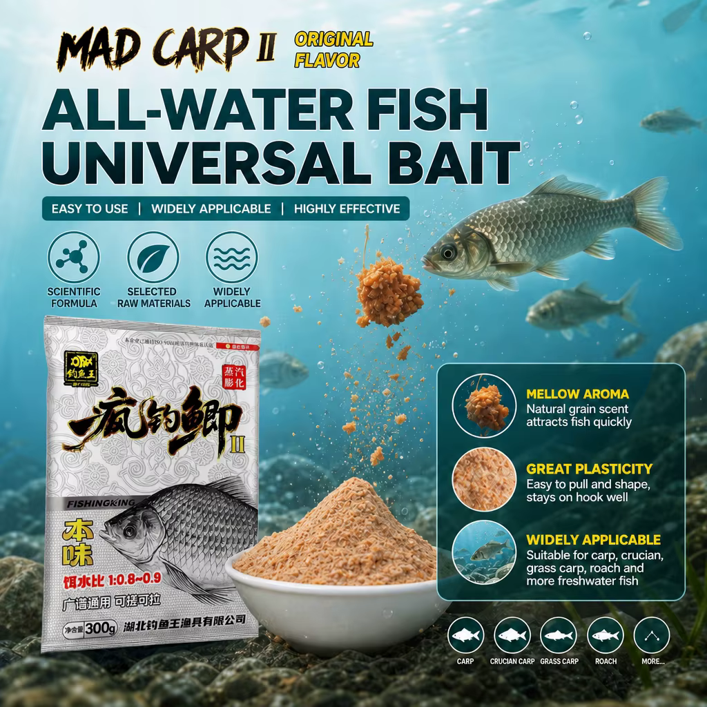 Cebo en Cereales Fishing King Crazy Bran para Carpa y Blanquillo - imagen 3